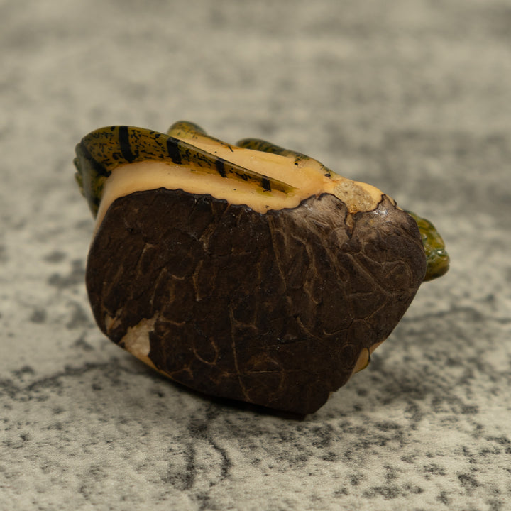 Vintage Iguana Lizard Reptile Tagua Carving