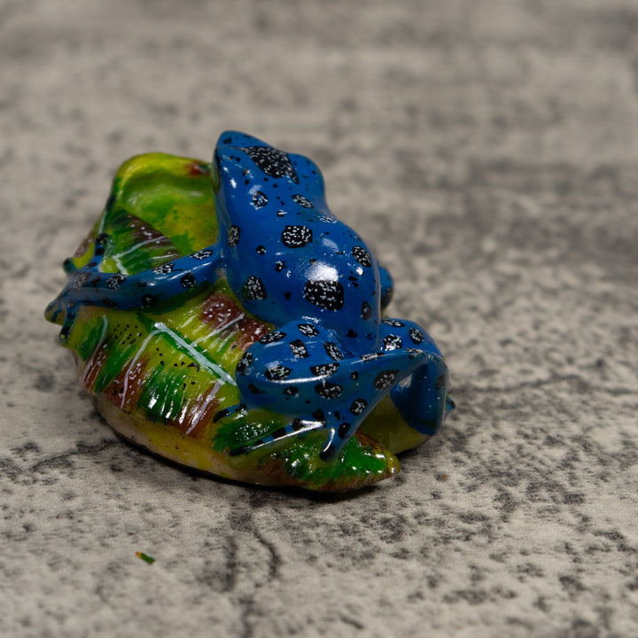 Blue Poison Dart Frog Tagua Carving
