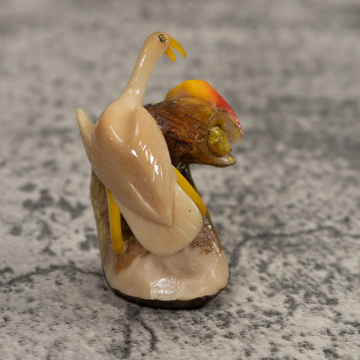 Waterfowl And Fish Tagua Carving