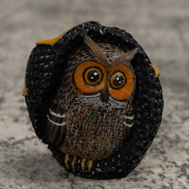 Owl Bird Tagua Carving