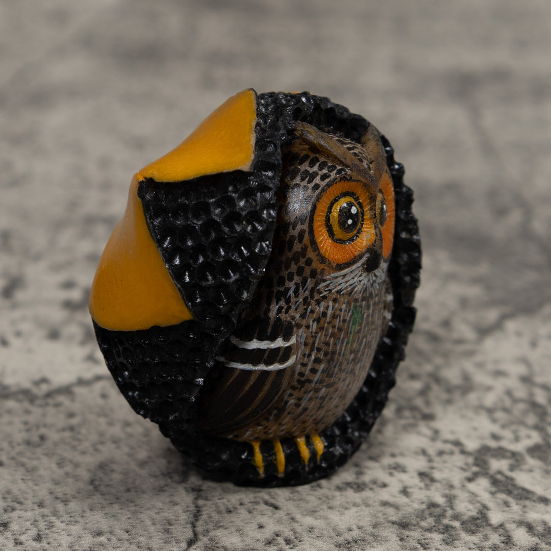 Owl Bird Tagua Carving