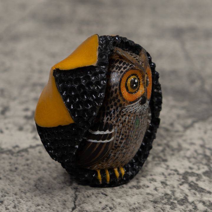 Owl Bird Tagua Carving