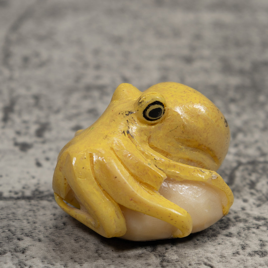 Octopus Squid Tagua Carving