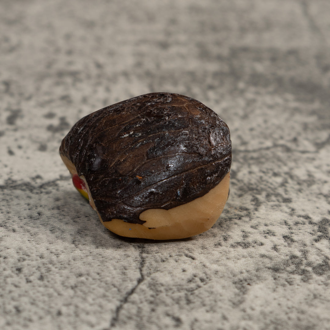 Green Yellow And Black Poison Dart Frog Tagua Carving