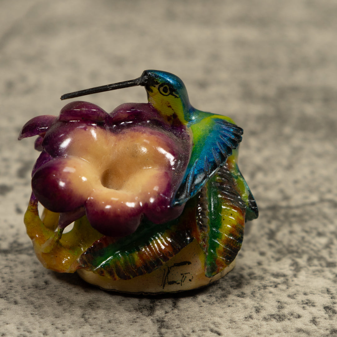 Hummingbird Tagua Carving