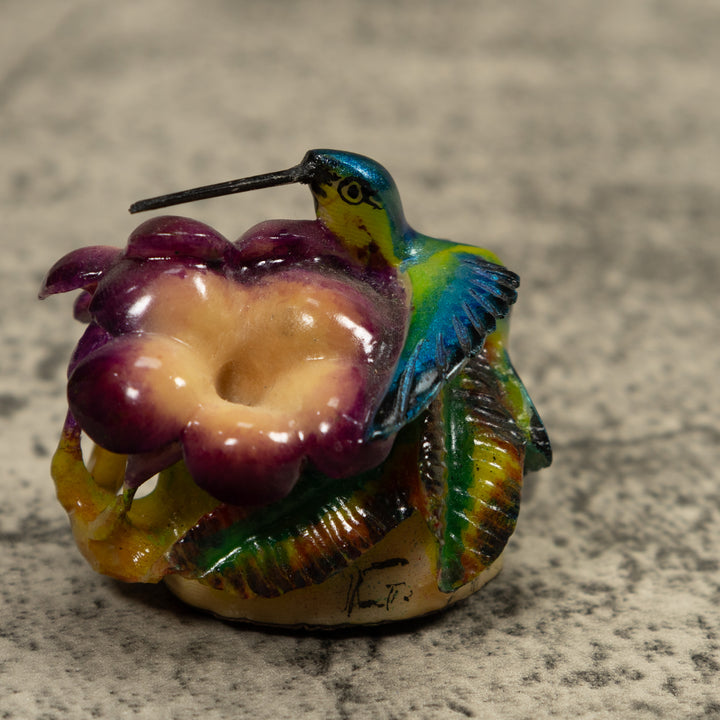 Hummingbird Tagua Carving