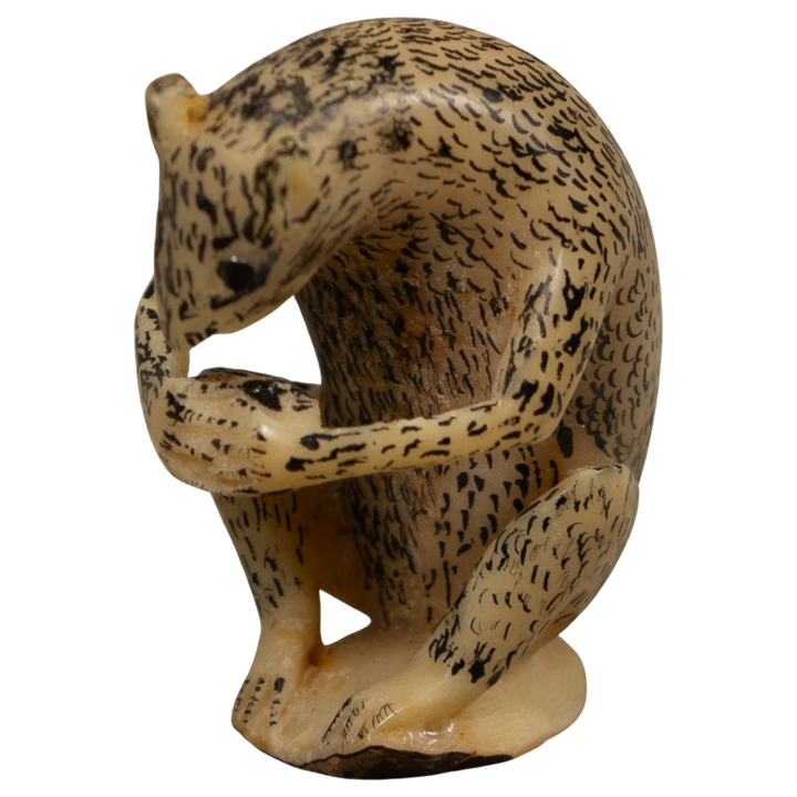 Vintage Jungle Critter Tagua Carving
