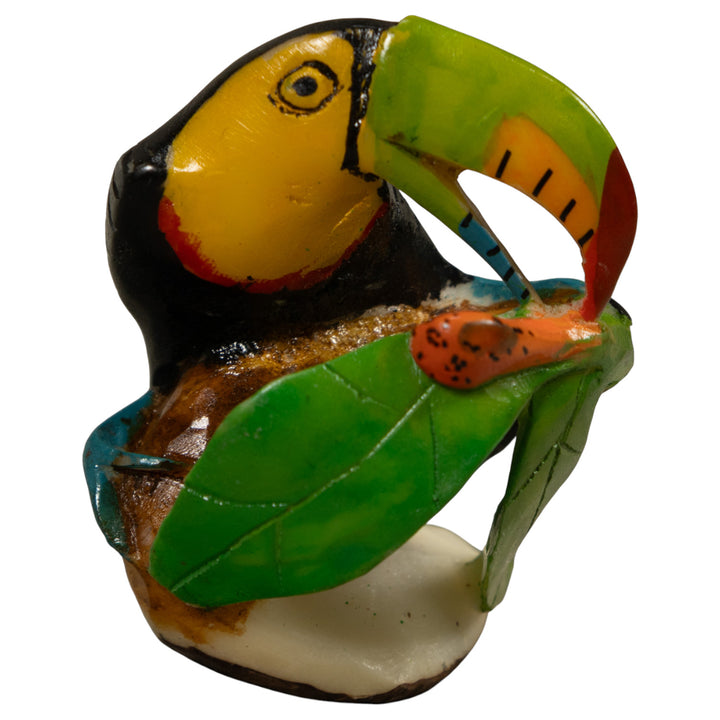 Toucan Parrot Bird Tagua Carving