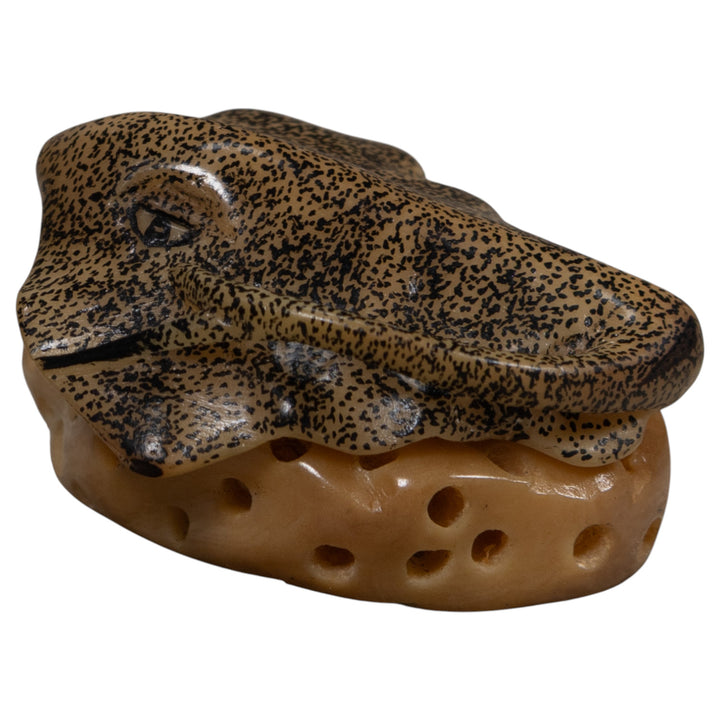 Ocean Stingray Coral Reef Tagua Carving