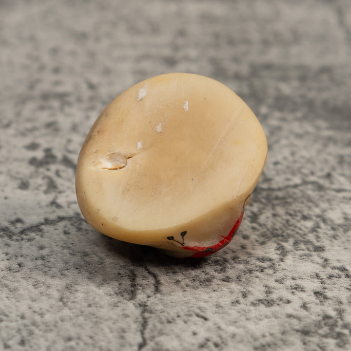 Yellow Gold And Red Triple Poison Dart Frog Tagua Carving