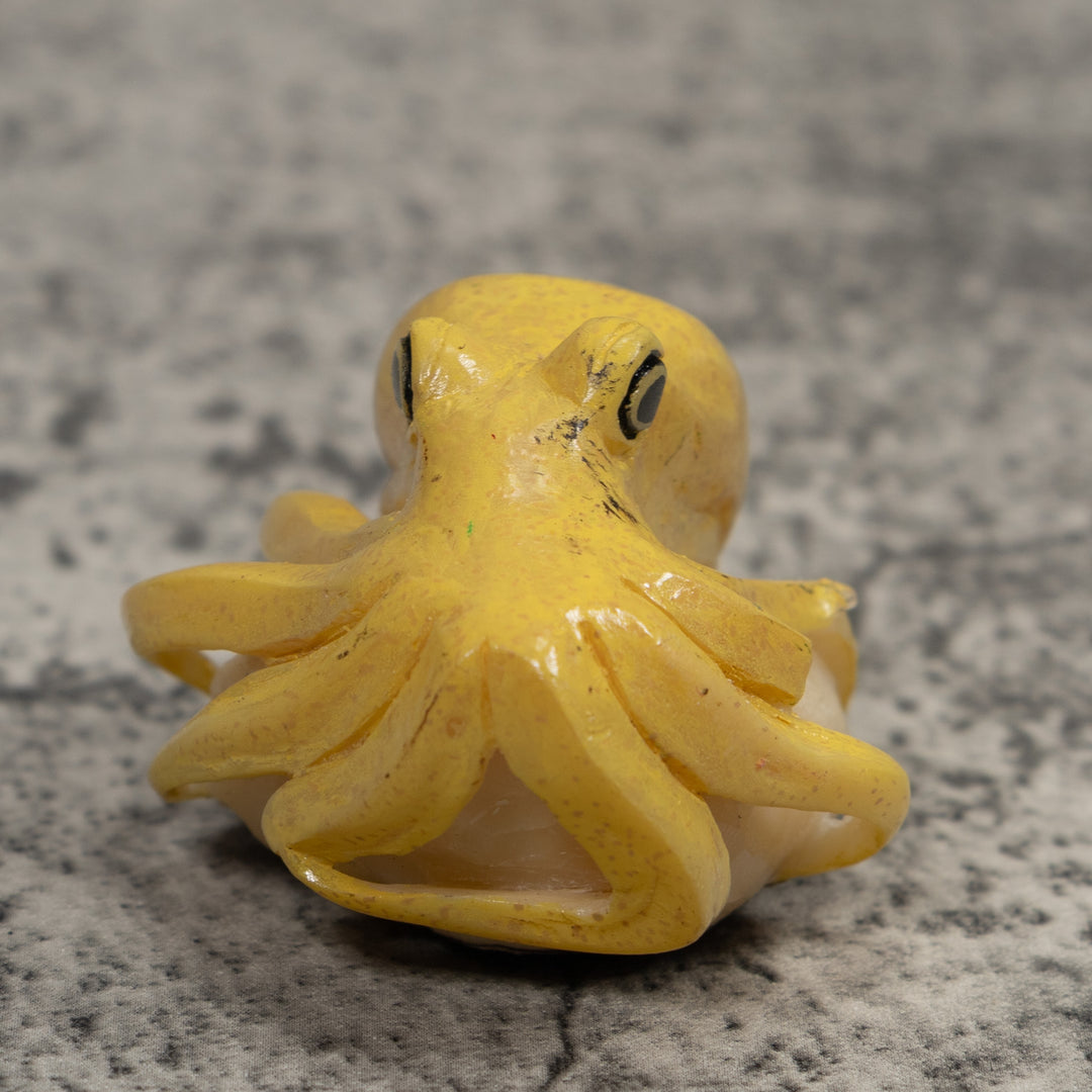 Octopus Squid Tagua Carving