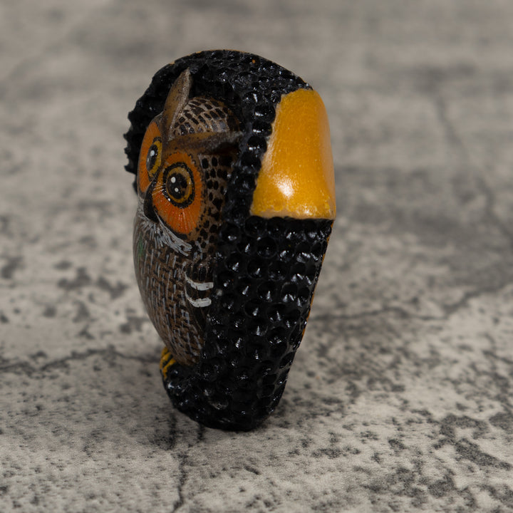 Owl Bird Tagua Carving
