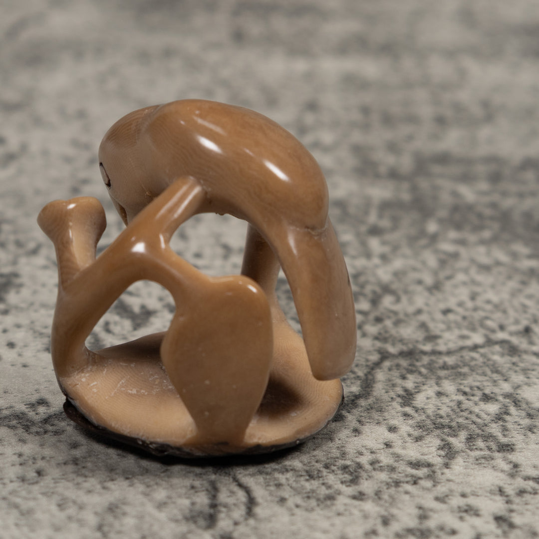 Vintage Parrot Bird Tagua Carving