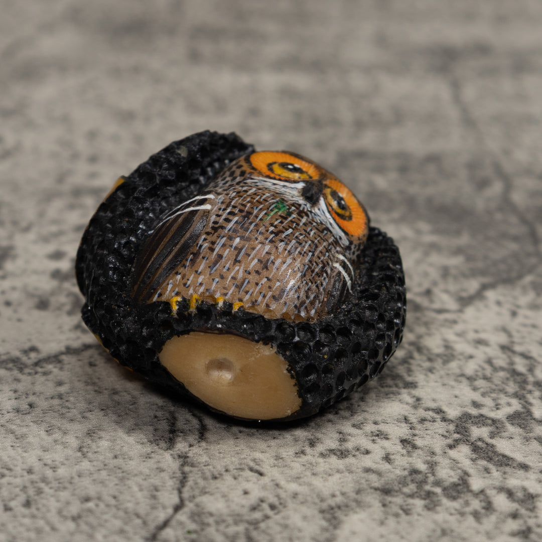 Owl Bird Tagua Carving