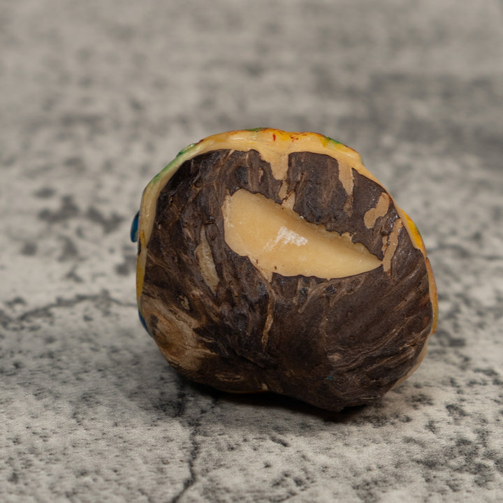 Black Blue And Yellow Poison Dart Frog Tagua Carving