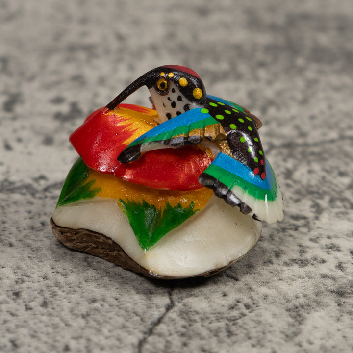 Hummingbird Tagua Carving