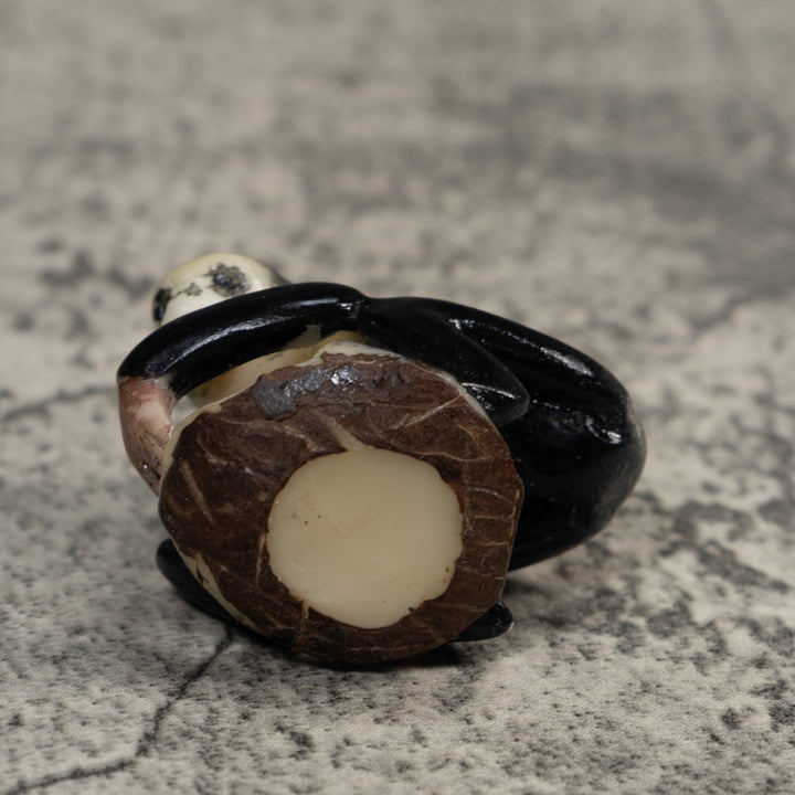 White Face Monkey Tagua Carving