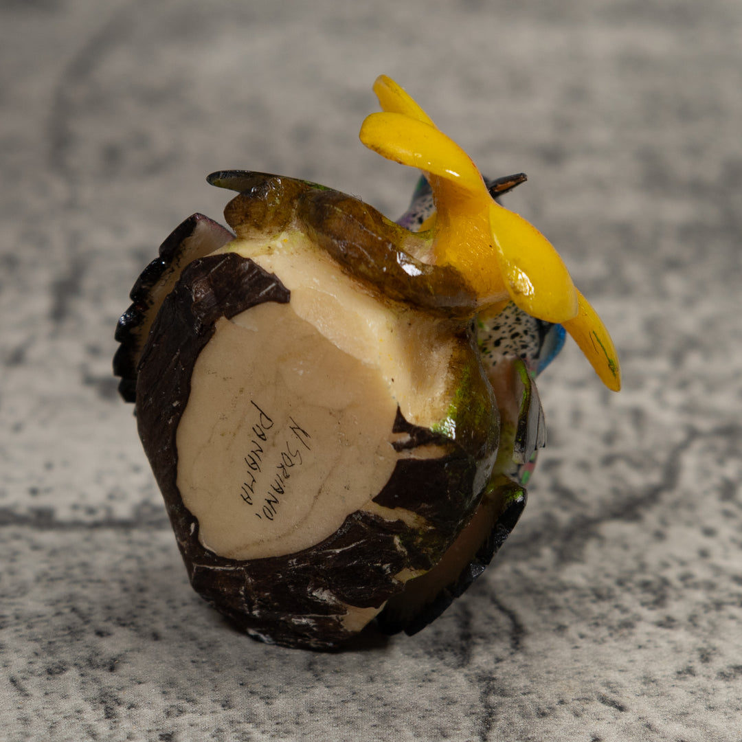 Double Hummingbird Tagua Carving