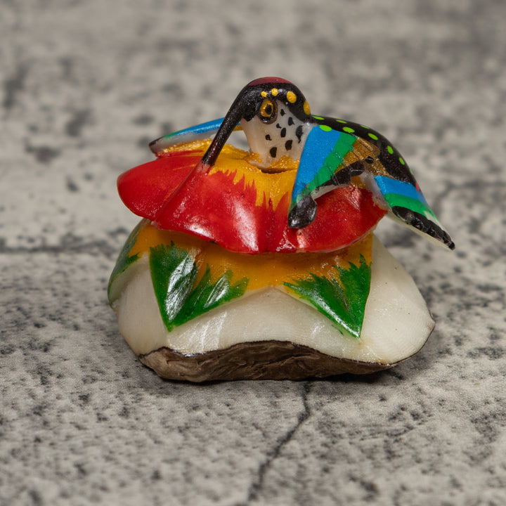 Hummingbird Tagua Carving