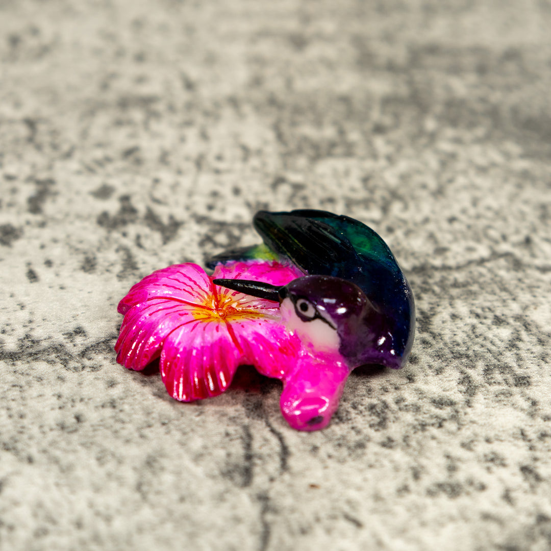 Green And Yellow Parrot Bird Tagua Carving