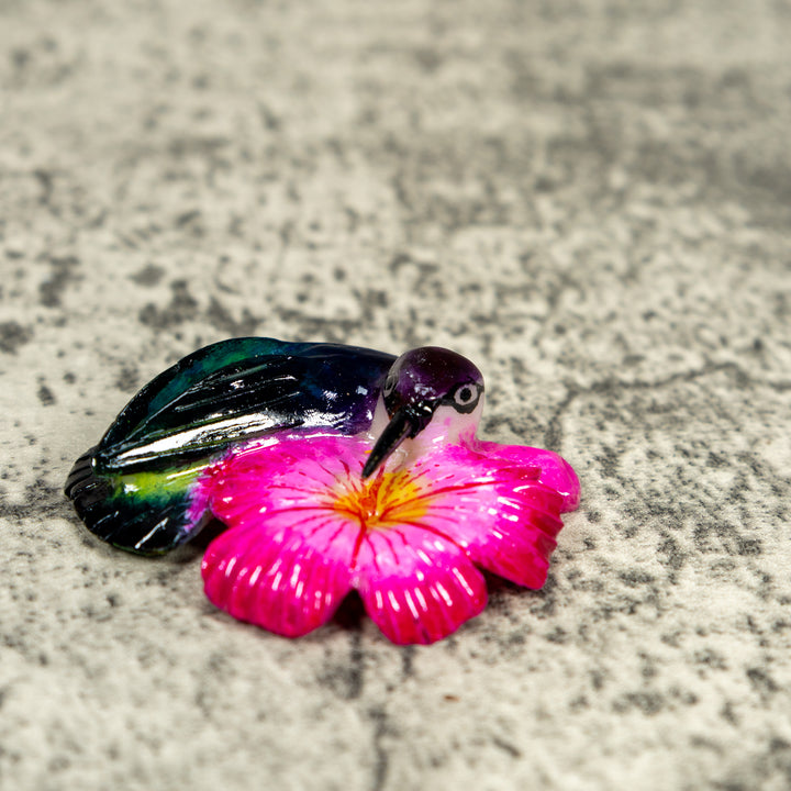 Green And Yellow Parrot Bird Tagua Carving