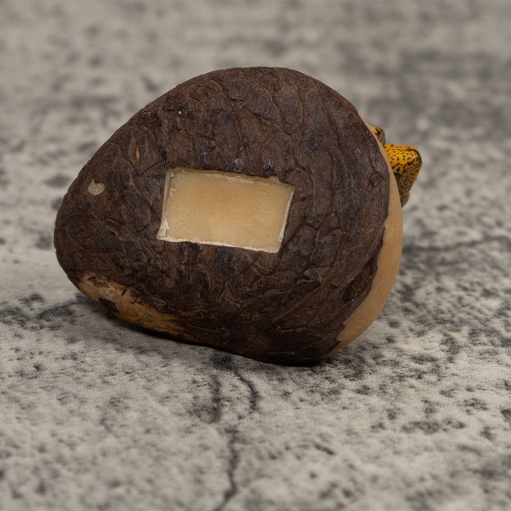 Vintage Gold And Black FrogTagua Carving