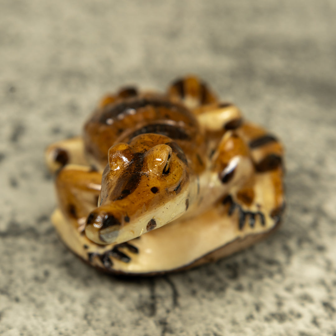 Alligator Crocodile Caiman Tagua Carving