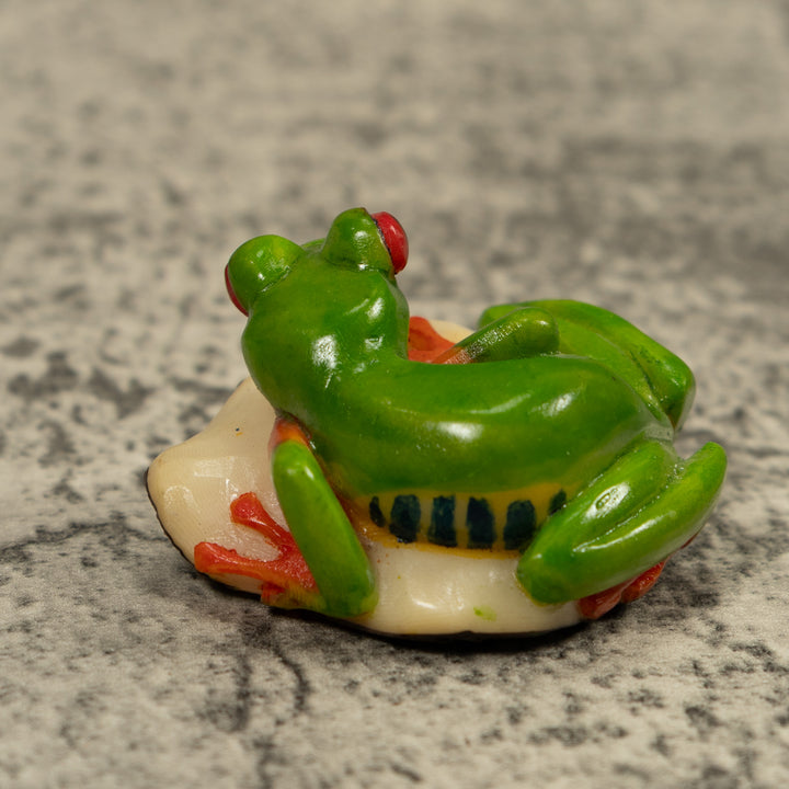 Red-Eye Tree Frog Tagua Carving