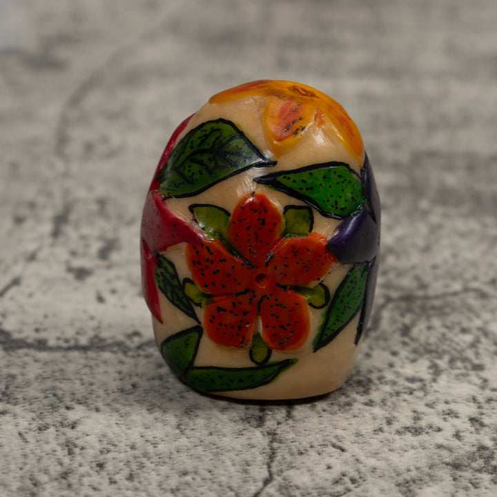 Floral Flower Tagua Carving