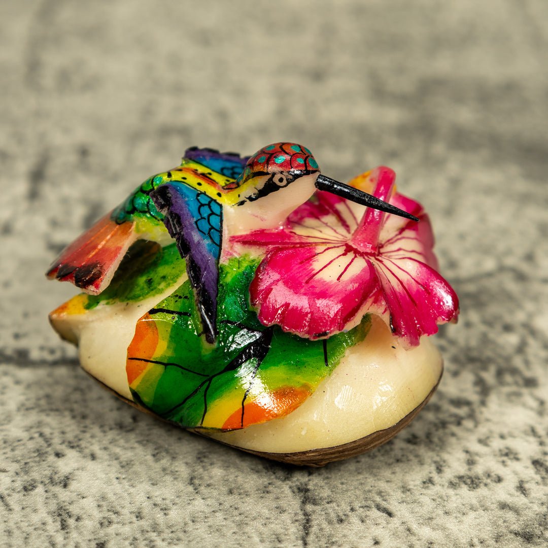 Hummingbird Tagua Carving