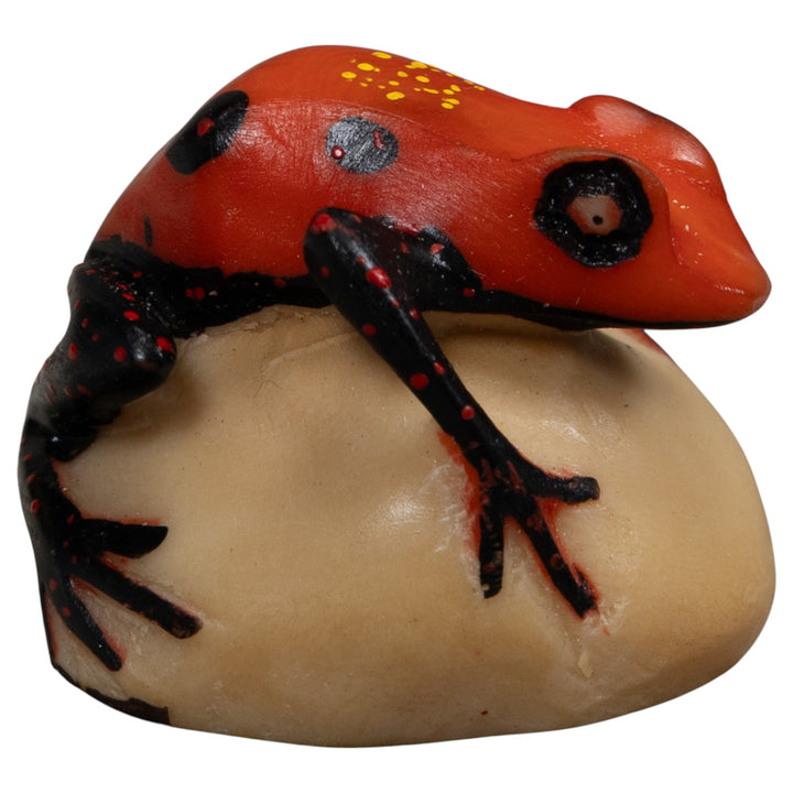 Vintage Poison Dart Frog Tagua Carving