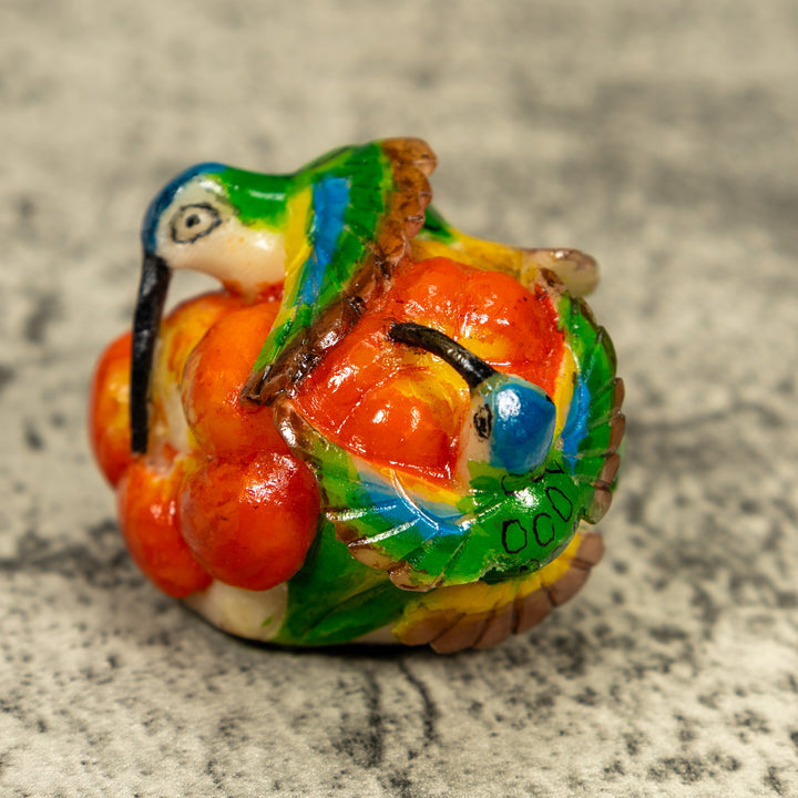 Double (2) Hummingbird Tagua Carving