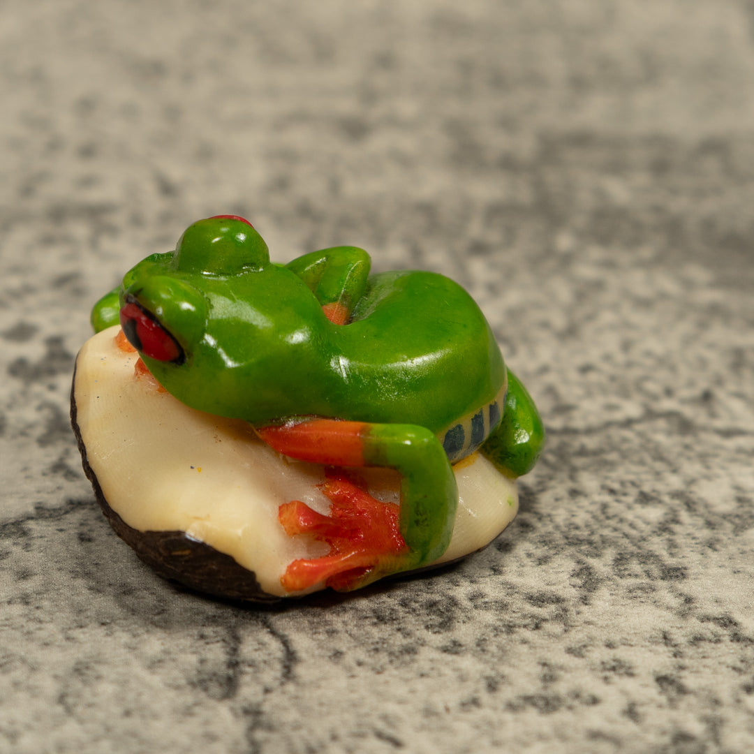 Red-Eye Tree Frog Tagua Carving