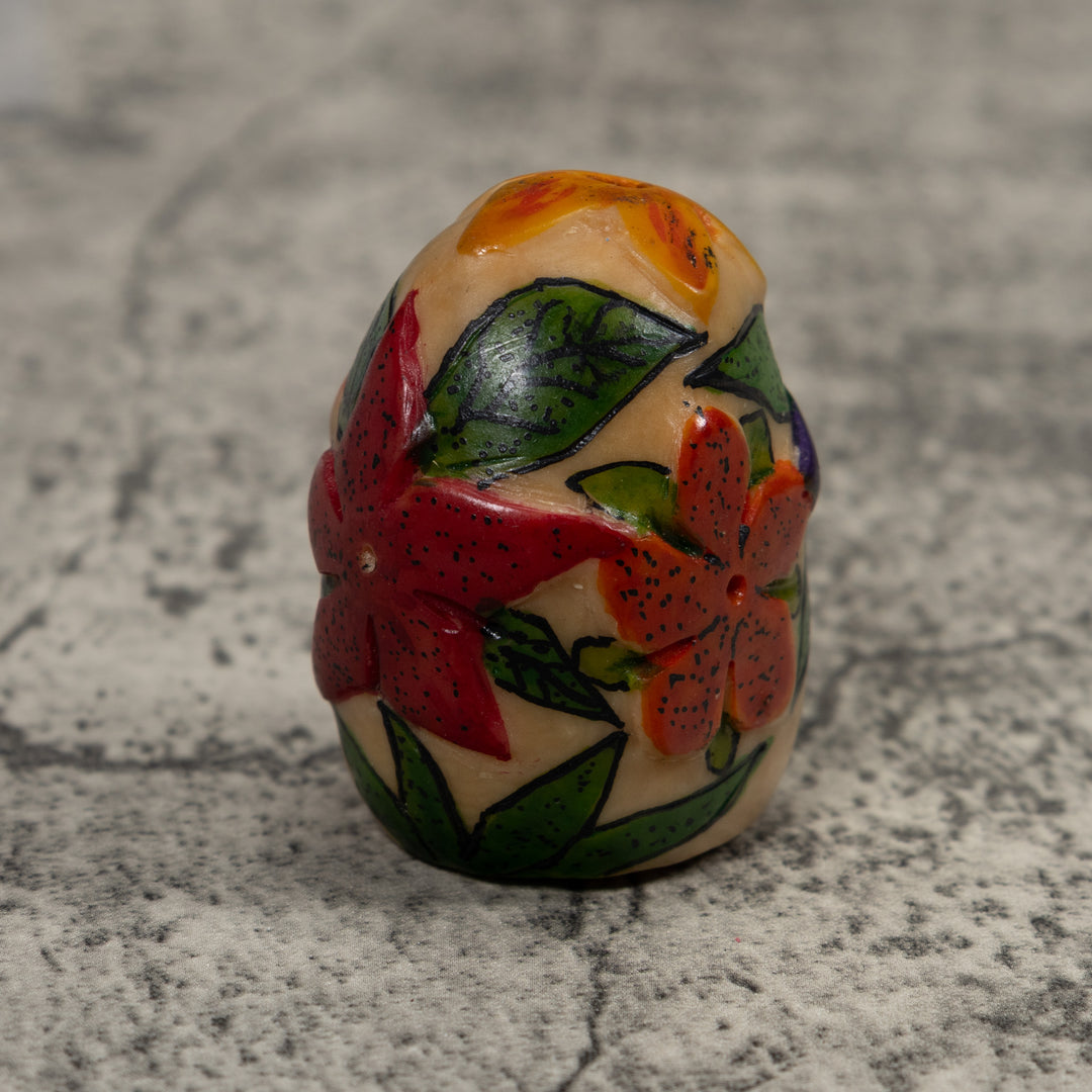 Floral Flower Tagua Carving