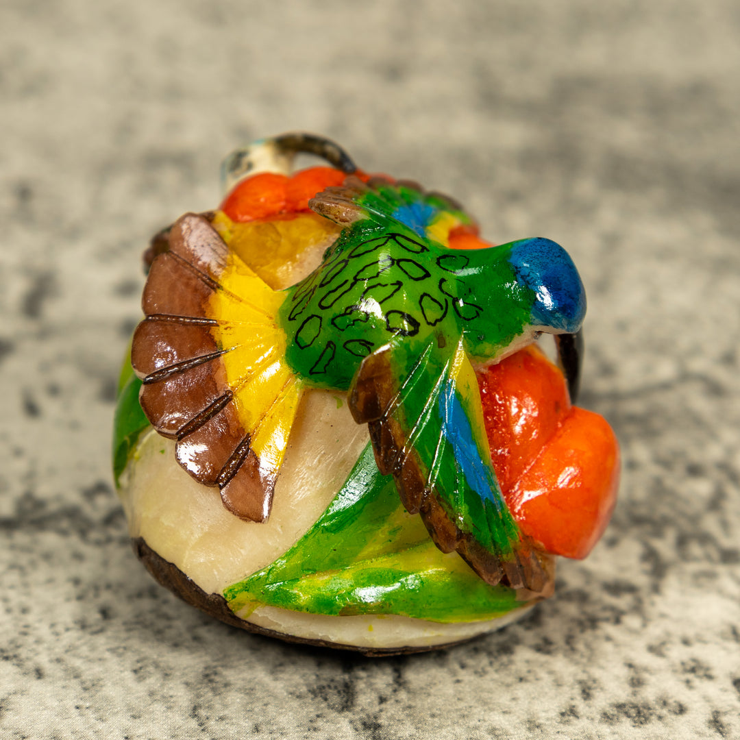 Double (2) Hummingbird Tagua Carving