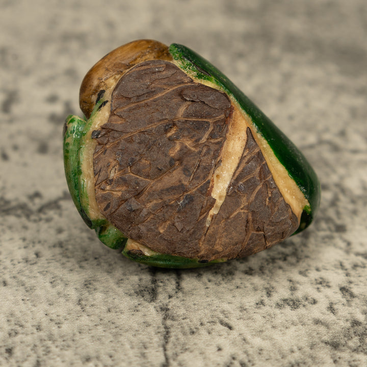 Blow Throat Green Poison Dart Frog Tagua Carving