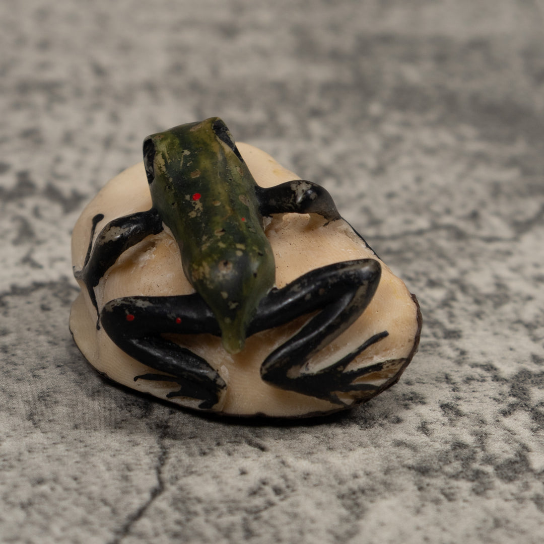 Vintage Poison Dart Frog Tagua Carving