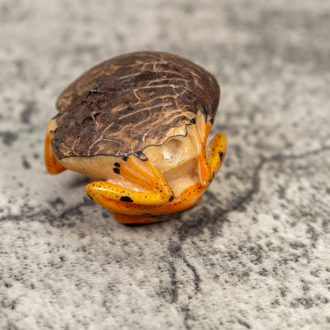 Vintage Poison Dart Frog Tagua Carving