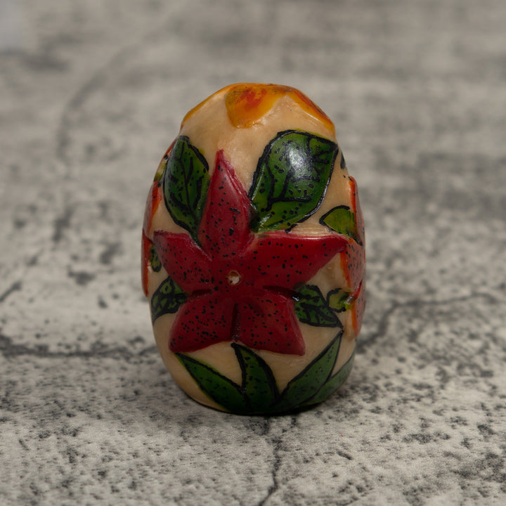 Floral Flower Tagua Carving