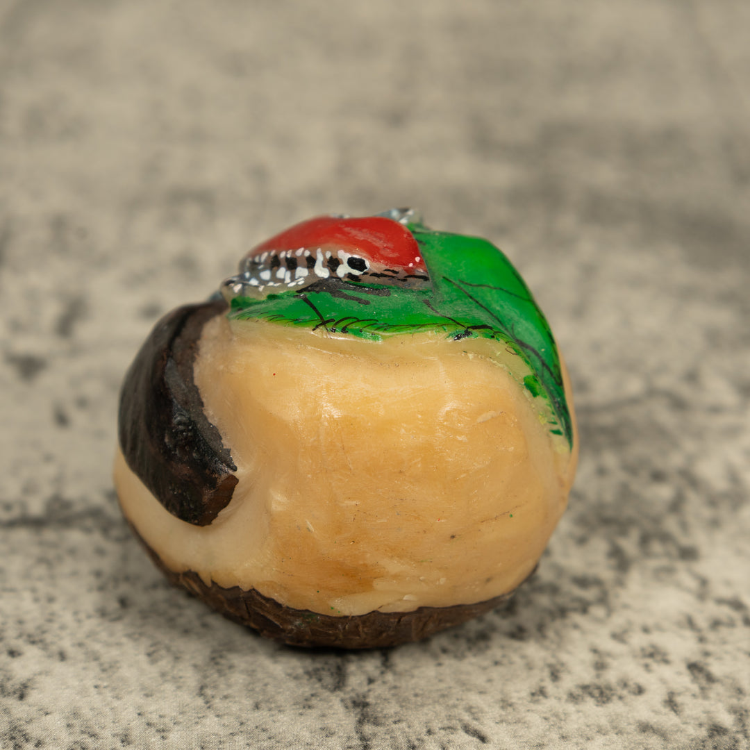 Black Red And White Poison Dart Frog Tagua Carving