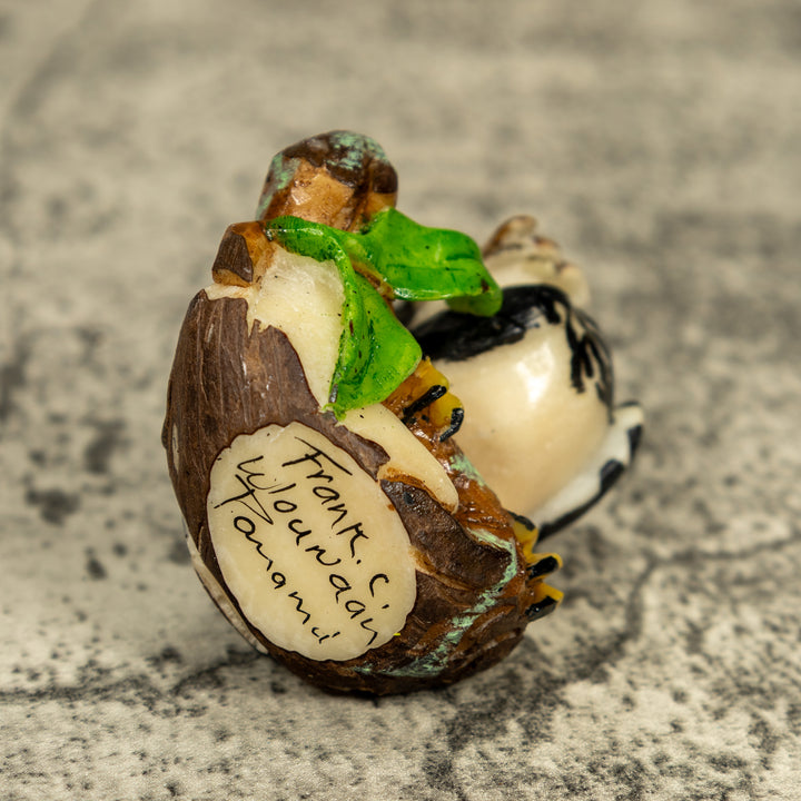 Magnificent Endangered Harpy Eagle Tagua Carving