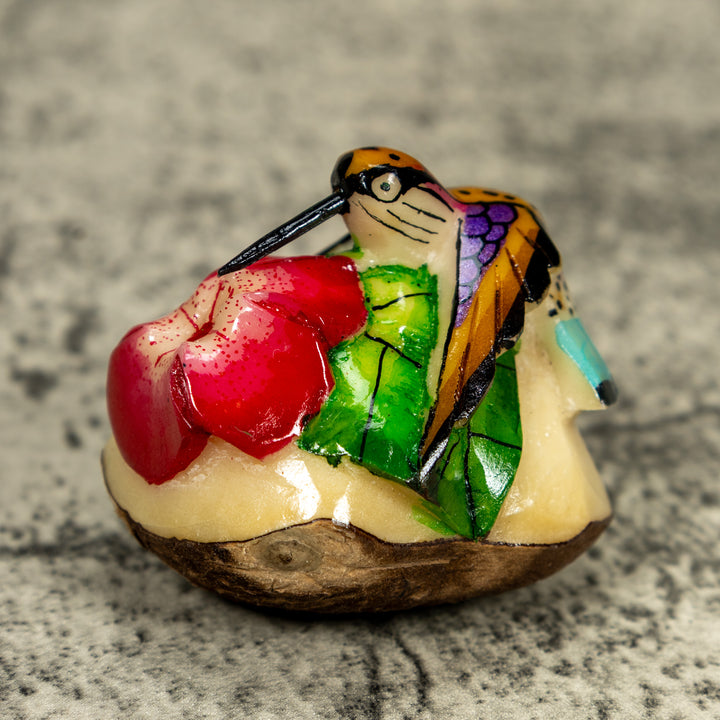 Hummingbird Tagua Carving