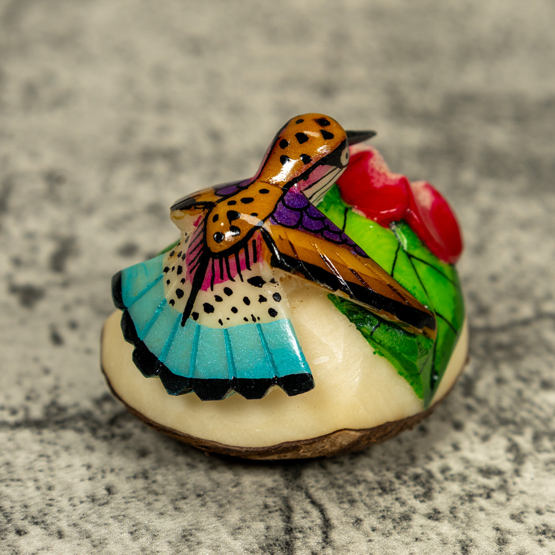Hummingbird Tagua Carving