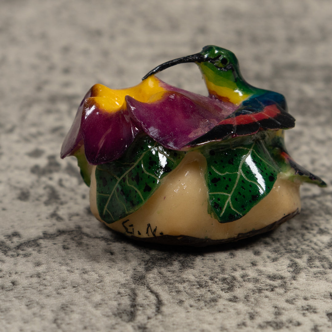 Hummingbird Tagua Carving