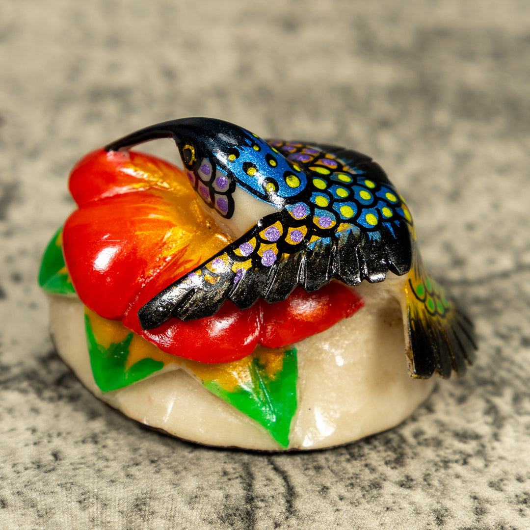 Hummingbird Tagua Carving
