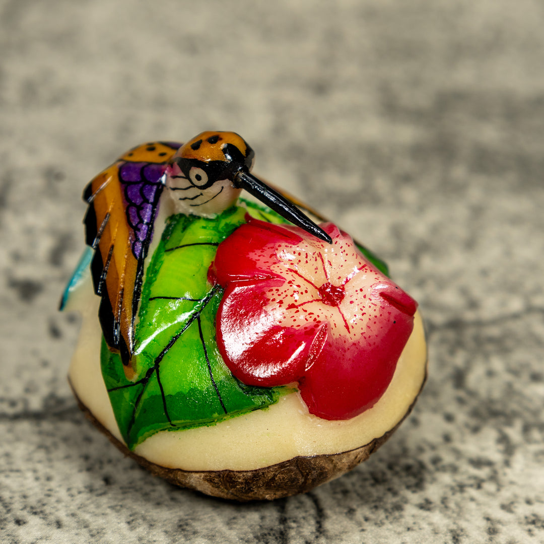 Hummingbird Tagua Carving