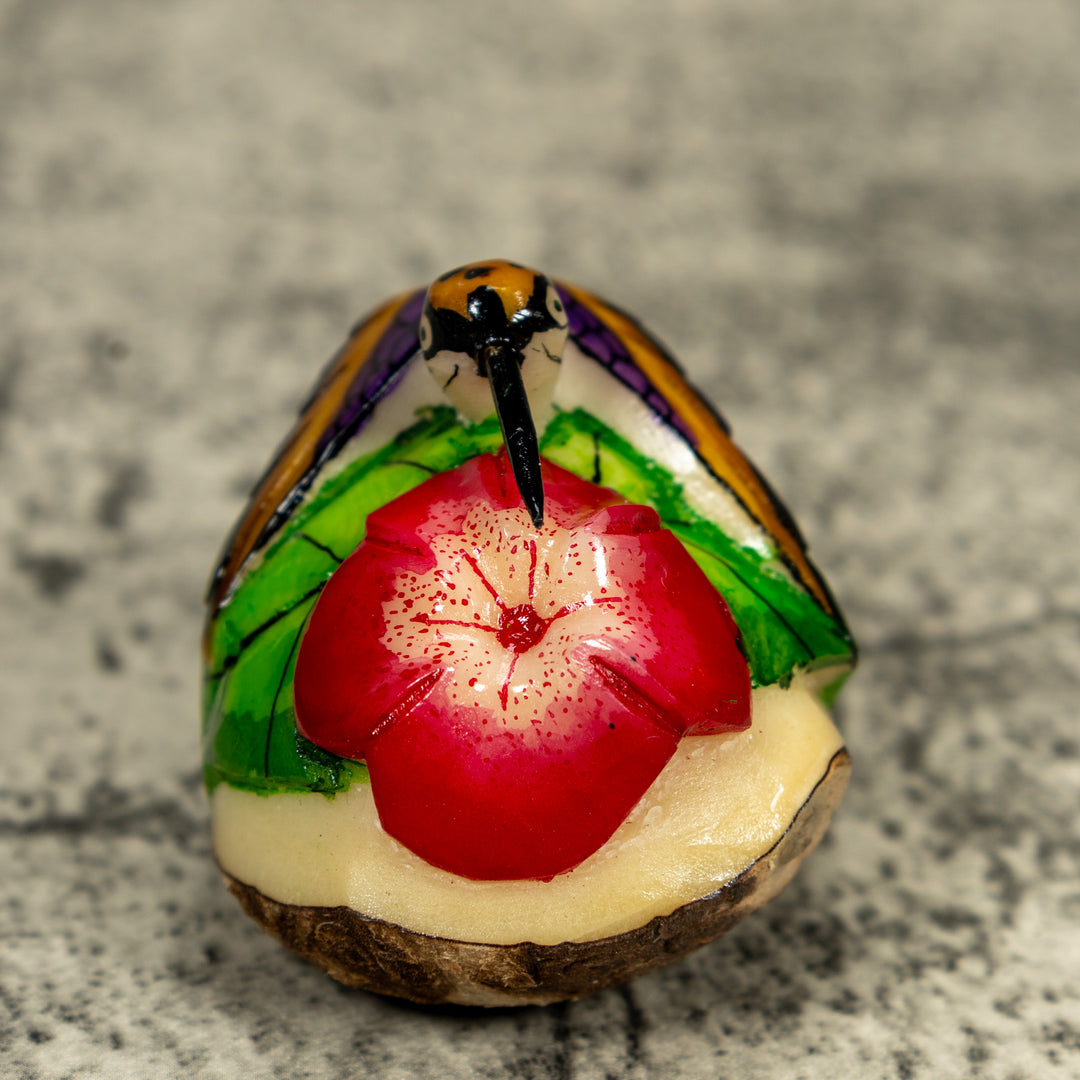 Hummingbird Tagua Carving