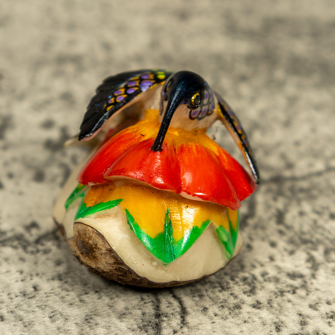 Hummingbird Tagua Carving