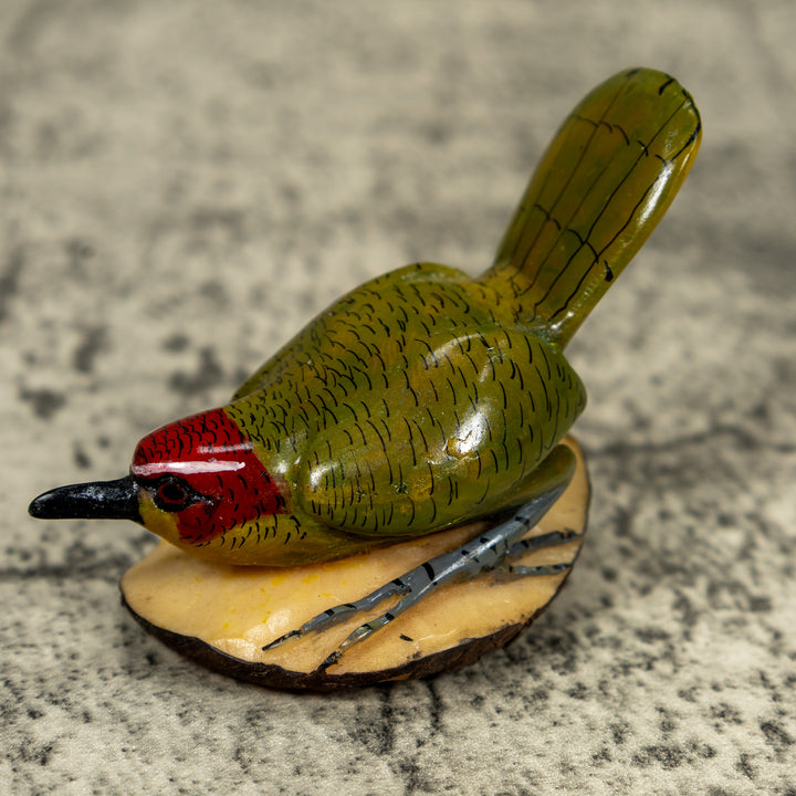 Seed Eater Bird Wren Tagua Carving