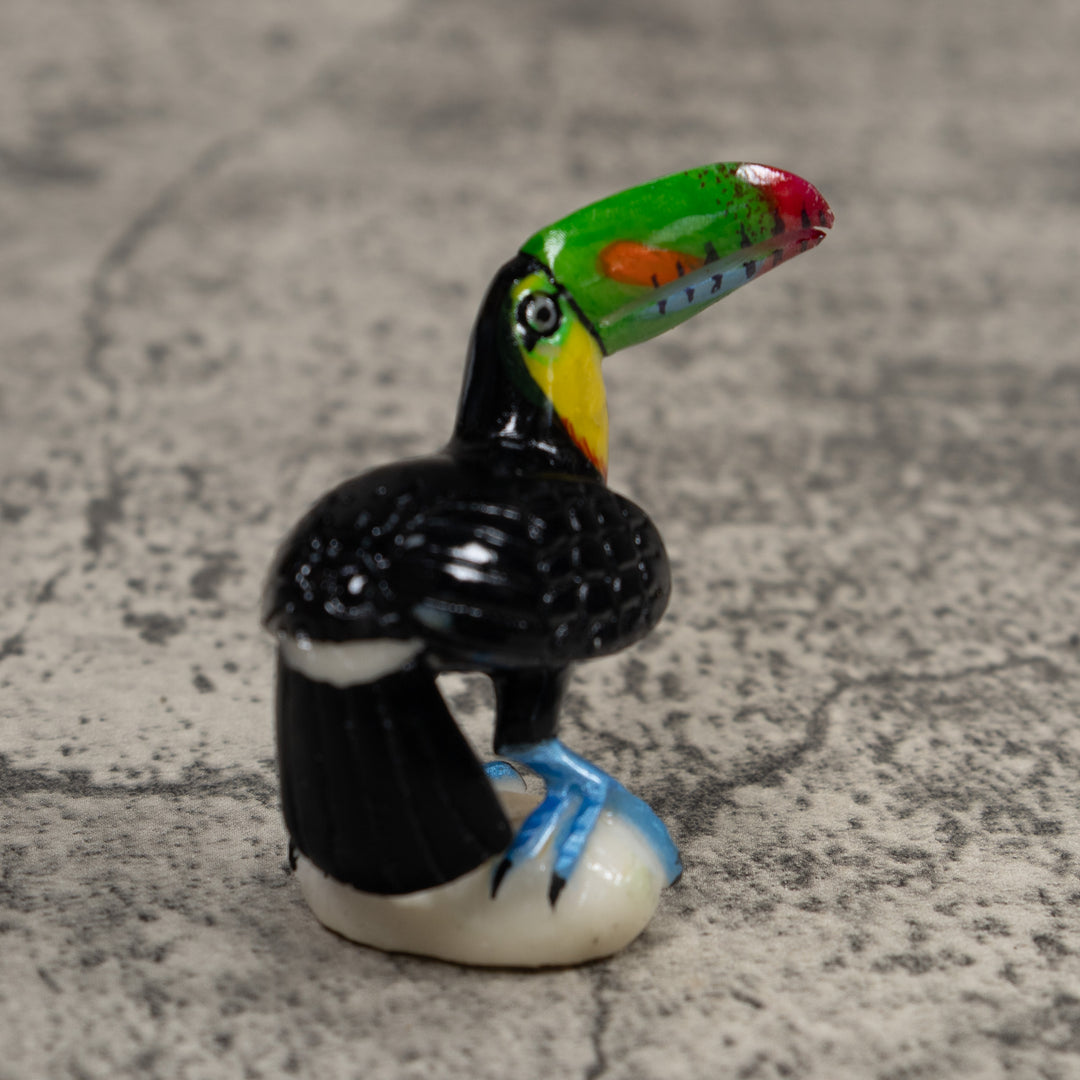 Toucan Parrot Bird Tagua Carving